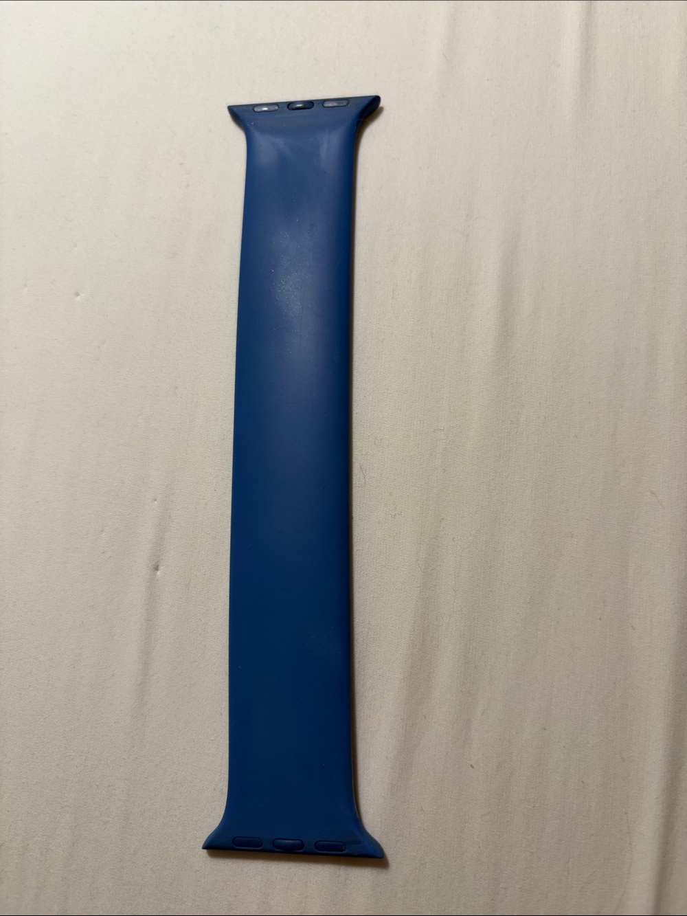 Authentic Blue Solo Loop Silicone Watch Band, Size 5, 41mm
